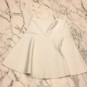 BCBG white a-line Ingrid skirt